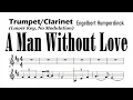 Lagu A MAN WITHOUT LOVE Trumpet Clarinet NO MODULATION Sheet Music Backing Track Play Along Partitura