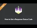 hapi Tutotrial How to Set Response Status Code