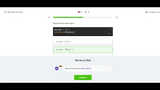 15 Data Type Checking Coding Foundations Sololearn