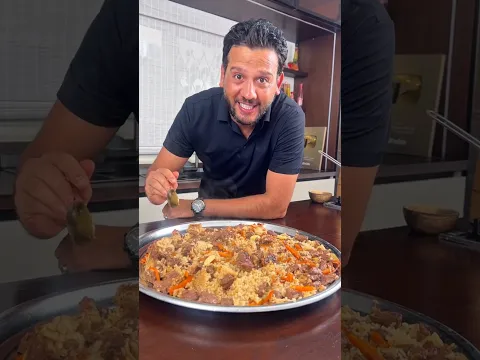 أرز باللحمه معدي العالميه بشويه 👏😋
