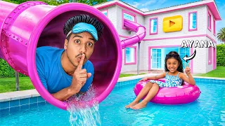 ￼￼I hid in a Ayana HOUSE secretly for 24 hours!! ￼￼