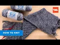 How to Knit Hobby Lobby Beginner Scarf Tutorial