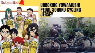unboxing yowamushi pedal sohoku cycling jersey
