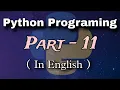 Python Programming Part-11 Python in English Kapil Joshi Tutorials Data Type Conversion