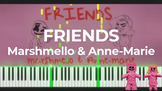 Download Marshmello \u0026 Anne-Marie - FRIENDS Piano Cover + [MIDI] MP3