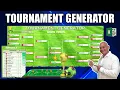 How To Create Your Own Tournament Generator With Leaderboard In Excel Free Download Masterclass