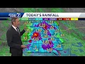 Lots of rain earlier today in Omaha