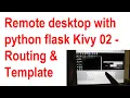 Remote Desktop with python 02 - Flask Routing Template