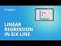 Linear Regression In Six Lines Linear Regression Tutorial Data Science Simplilearn