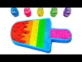 Download Lagu Satisfying Video | DIY Rainbow Watermelon Ice Cream from ASMR Glittery Slime Mix!