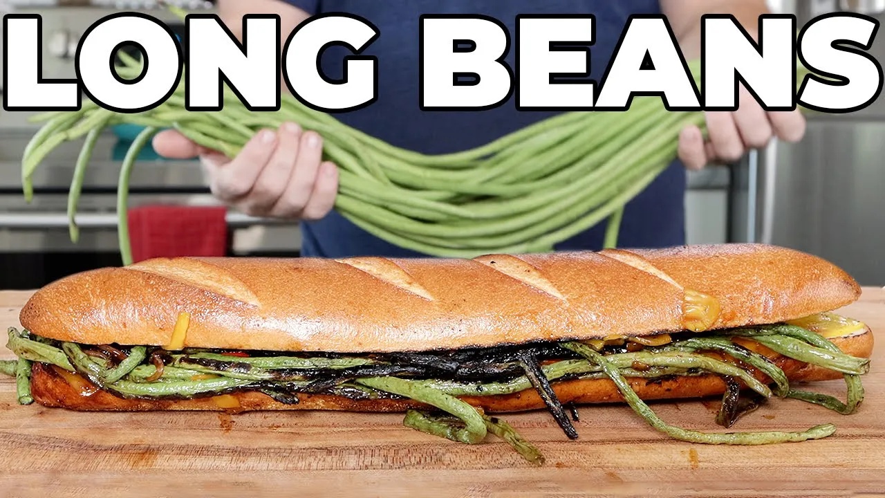 Grilled Chinese long bean sandwich... WHAT?