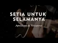 SETIA UNTUK SELAMANYA // Aprilian \u0026 Fauzana // KARAOKE GITAR AKUSTIK TANPA VOKAL