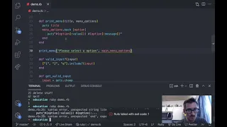 Get user input ruby terminal
