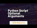 python script optional arguments