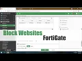 How to block a website on Fortigate Firewall