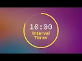 10 Minute Interval Timer 10 hours no music