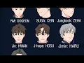 BTS's characters for 7Fates Chako on Webtoon!!🙂😍💙💚💙🤎💙🖤💜#BTS #7Fates #7FatesChako #WebtoonxBTS