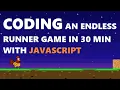 I built an endless runner game in 30 min with HTML CSS and JavaScript