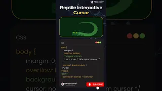Reptile Interactive Cursor in JS