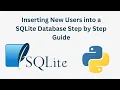 Inserting New Users into a SQLite Database Step by Step Guide