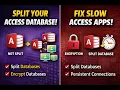 Microsoft Access - Database Splitting and Persistent Connections