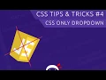 CSS Tips Tricks - CSS Only Dropdown Menu