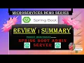 7 Review Summary of Spring Boot Admin Server topics