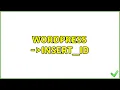 Wordpress wpdb- insert - id