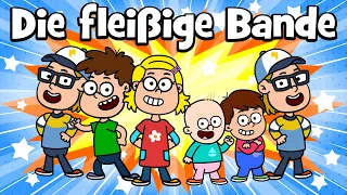 ♪ ♪ Kinderlied - Teamwork | Die fleißige Bande - Hurra Kinderlieder - Helfen und Zusammenarbeiten