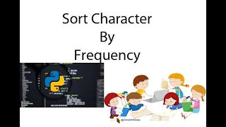 Python Sort Characters By Frequency