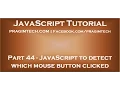 JavaScript to detect which mouse button is clicked