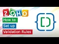 How to code Validation rules in Zoho CRM