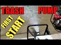 How to setup the Trash pump and First start