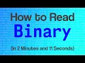 How to Read Binary in 2 Minutes and 11 Seconds