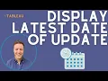 How to Display Data Update Date in Tableau Quick Tip