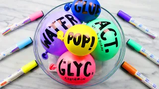 How To Make Chalk Marker Slime With Balloons! Satisfying ASMR!