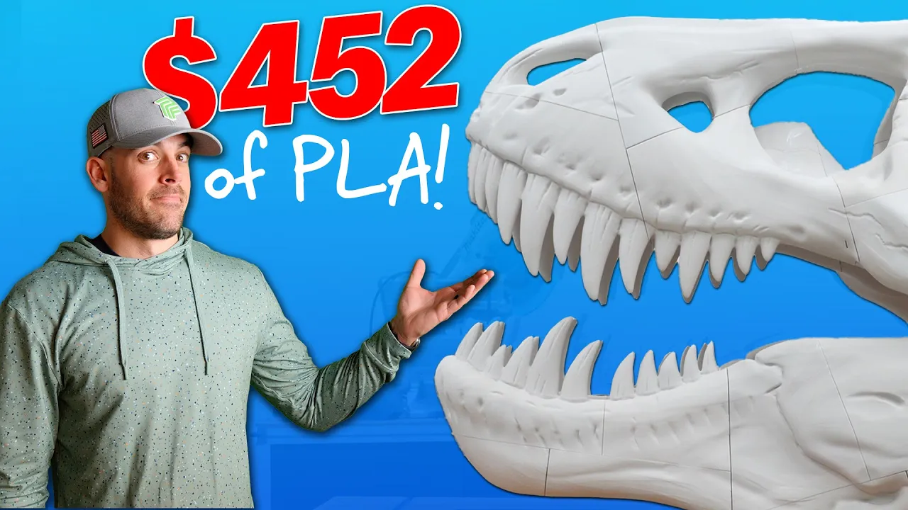 Full Size T-Rex Skull - Bambulab 3MF Files