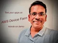 Hands-On Demo Test Mobile Apps on Real Devices with AWS Device Farm W3 Cloud Studio