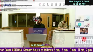 Initial appearance Maricopa County Superior Court ARIZONA 2026 PM Stream