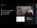 Azure SQL unified Azure portal experience Data Exposed