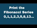 How to print fibonacci series in php