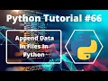 - Append Mode in File Handling in Python in Hindi Python Tutorial in Hindi