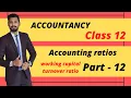 Working capital turnover ratio Turnover ratio Class 12