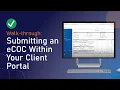 Submitting Your eCOC Within Your Client Portal