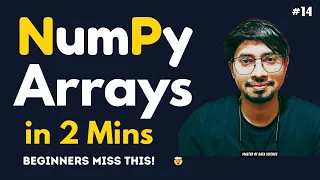Python Programming Language Full Course for Beginners - NumPy Arrays in 2 Minutes
