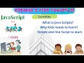 JavaScript for KIDS What is Java scripts For beginners Crash Course Learn to code