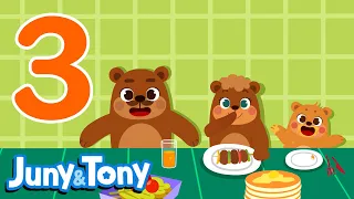 Learn Number Three Three Happy Bears Number Songs For Kids Counting Numbers JunyTony 