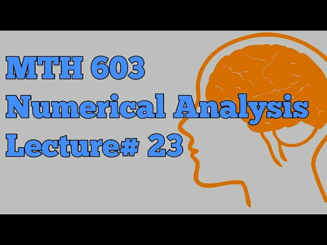 MTH603 Numerical analysis Lecture# 23 Lagrange's interpolation formula and example by Waqar