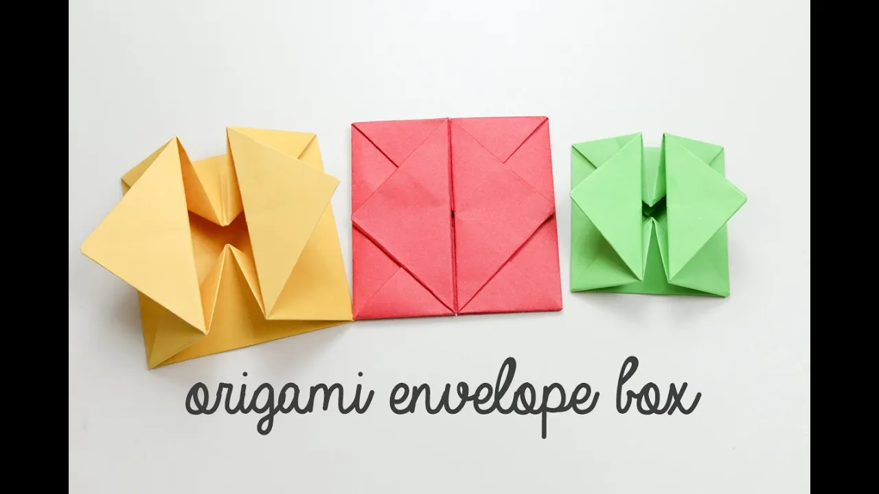 Origami Envelope Box Tutorial - DIY - Paper Kawaii