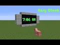 How to Make a Digital Clock in Minecraft using Command Blocks - Java Minecraft Tutorial